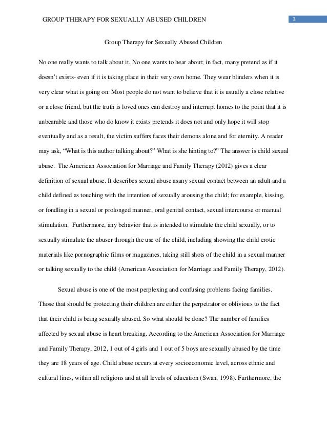 Реферат: Sexual Abuse Essay Research Paper Sexual abuse